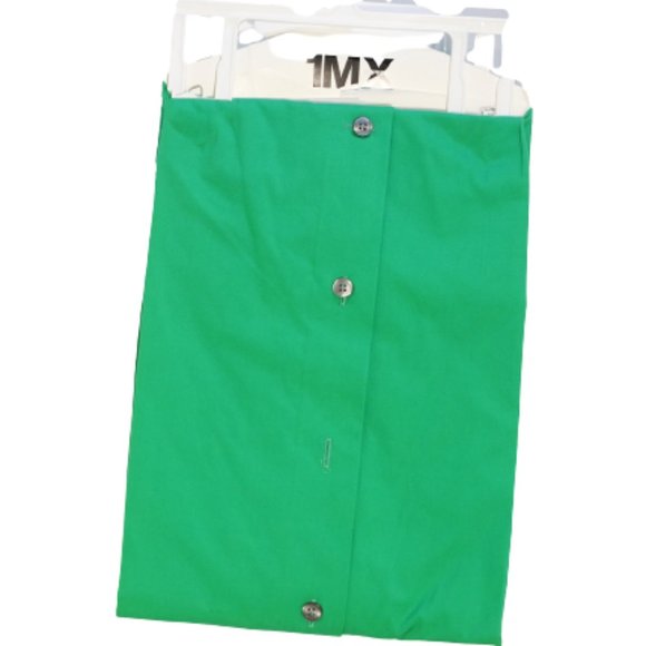 Express 1MX Mens Modern Fit Stretch Cotton Slim Dress Shirt Green Medium NEW - Picture 2 of 6